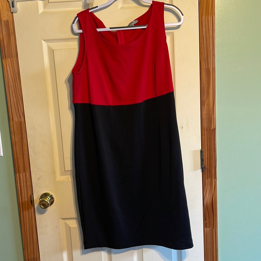 Red on black